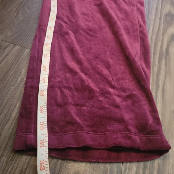 Talbots Womens Luxe Velour High Waist Leggings Size 3X Burgundy Pull On NEW - Picture 8 of 10